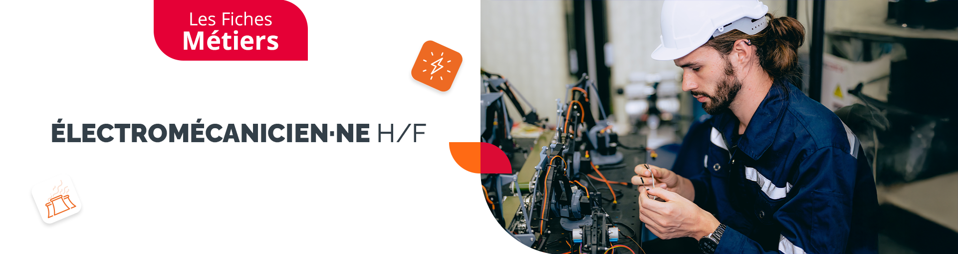 Les fiches métiers Énergie : Électromécanicien H/F